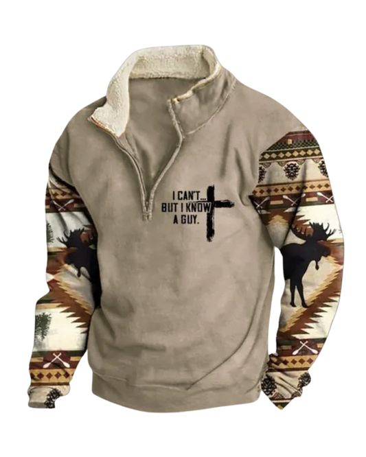 Vintage πουλόβερ με φερμουάρ