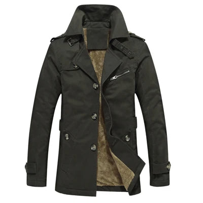 Κομψό ενισχυμένο παλτό Trench Coat