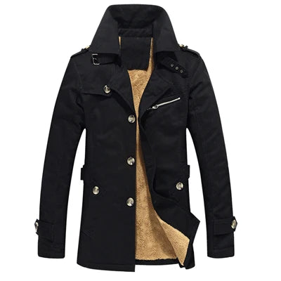 Κομψό ενισχυμένο παλτό Trench Coat