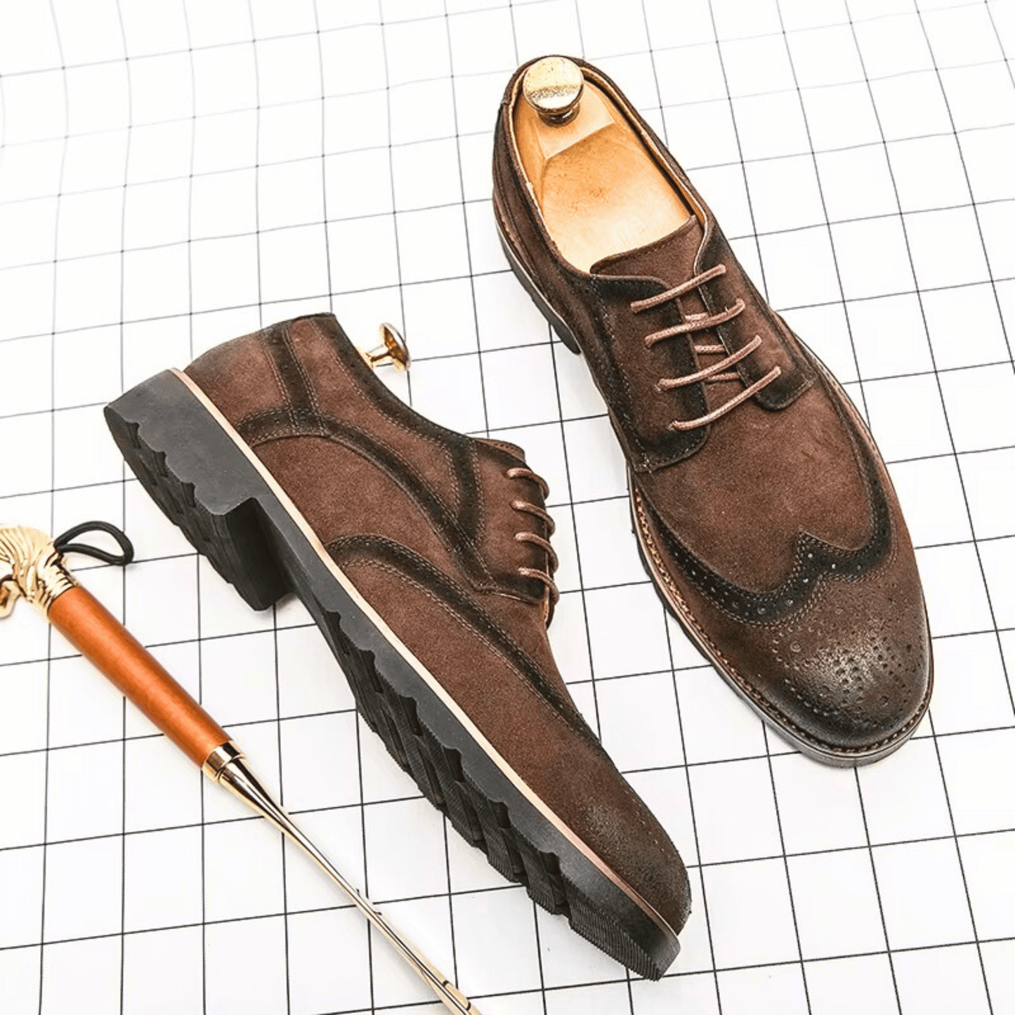 Σουέτ παπούτσια Oxford